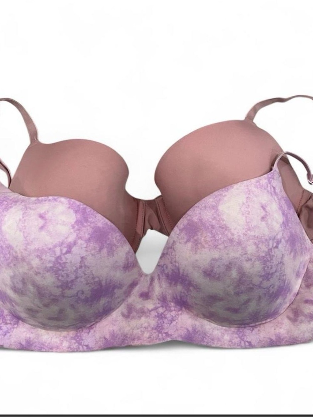 Victoria's Secret Mauve Interior & Lavender Tie-Dye Seamless Bra